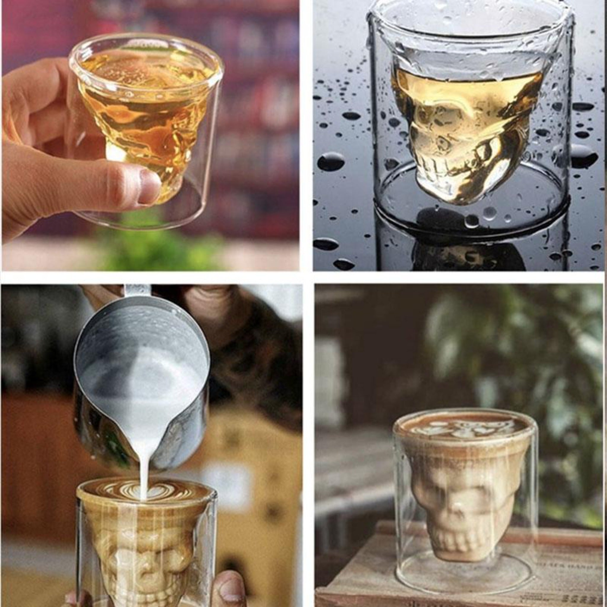 Crystal Skull Glass Cup